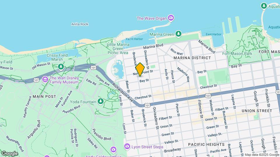 3414-3416 Broderick St Mapa y Detalles de la Ubicación