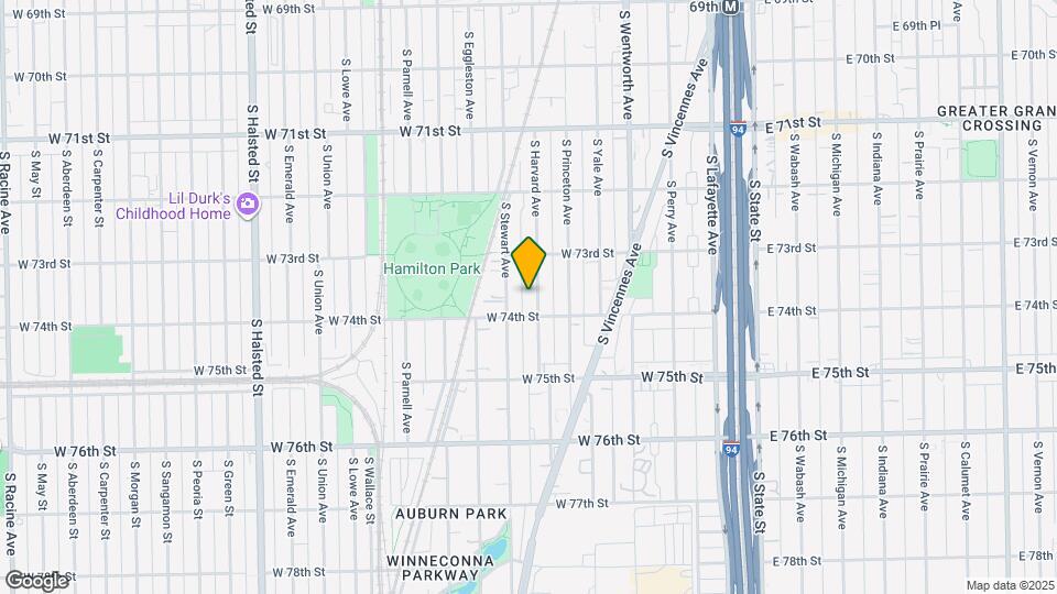 7342 S Harvard Ave Map and Location Details