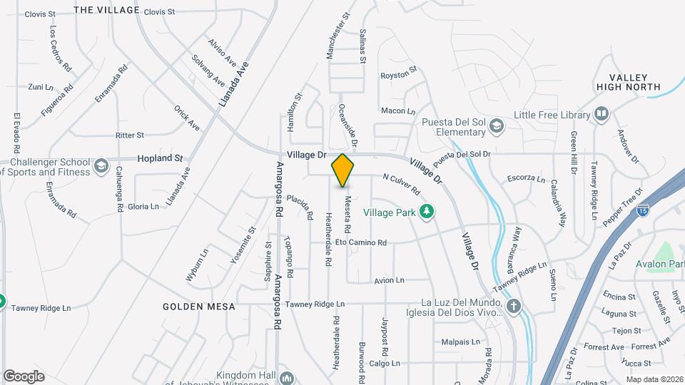 15996 Meseta Rd Map and Location Details