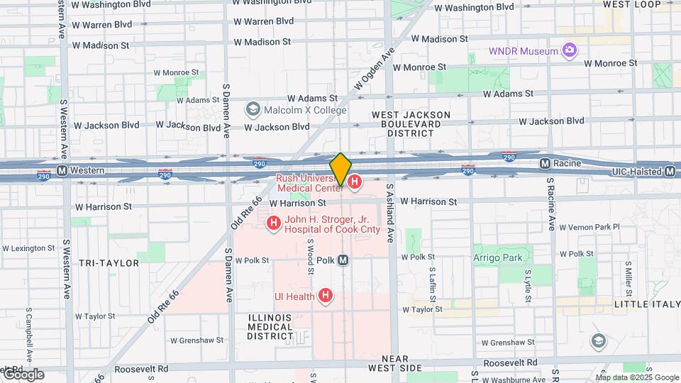 521 N Racine Ave Map and Location Details