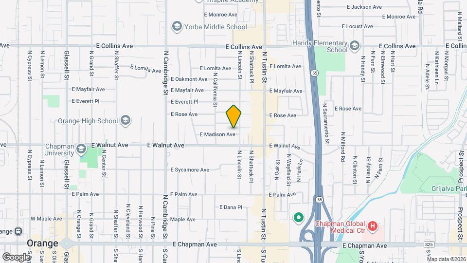 1419 E Madison Ave Map and Location Details