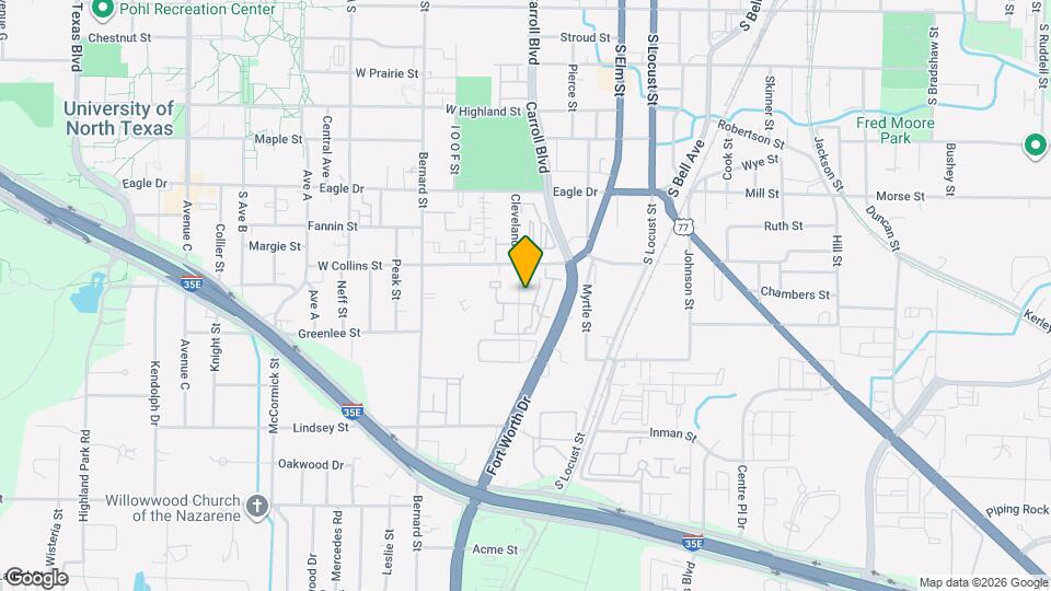 1201 Cleveland St Map and Location Details