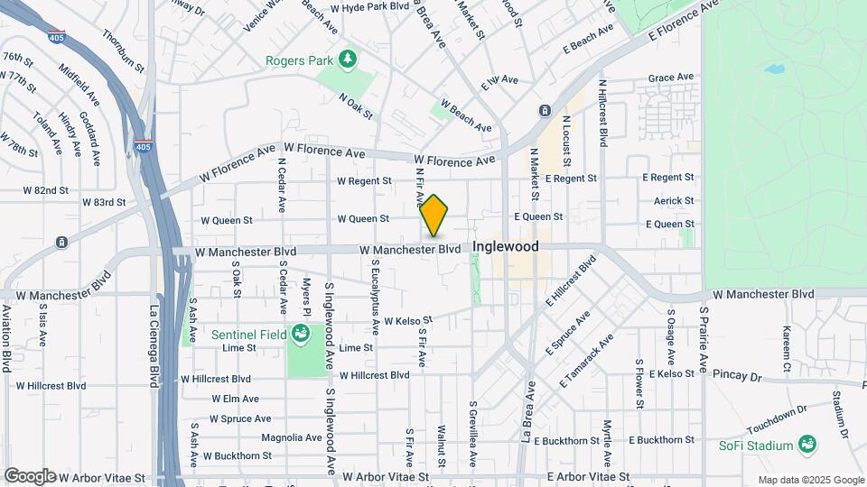 139 W Manchester Blvd Mapa y Detalles de la Ubicación