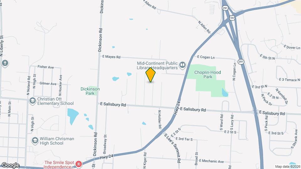 1808 N Kiger Rd Map and Location Details