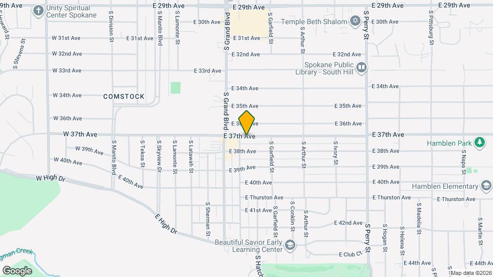 714 E 37th Ave Map and Location Details