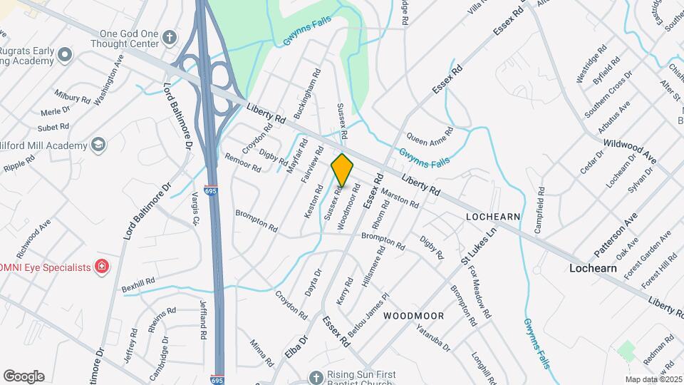 3523 Sussex Rd Mapa y Detalles de la Ubicación