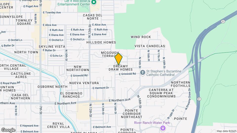 1412 E El Camino Dr Map and Location Details