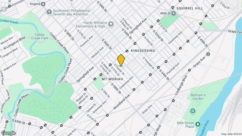 5619 Kingsessing Ave Mapa y Detalles de la Ubicación