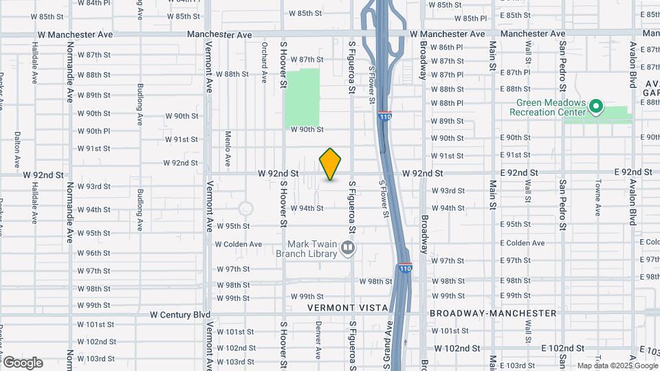 539 W 93rd St Map and Location Details