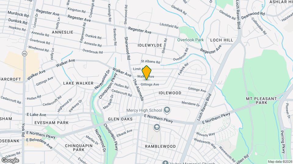 1230 Gittings Ave Mapa y Detalles de la Ubicación