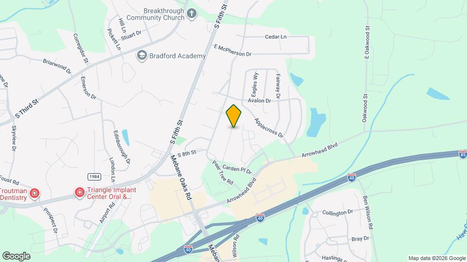 194 Parker Ln Map and Location Details