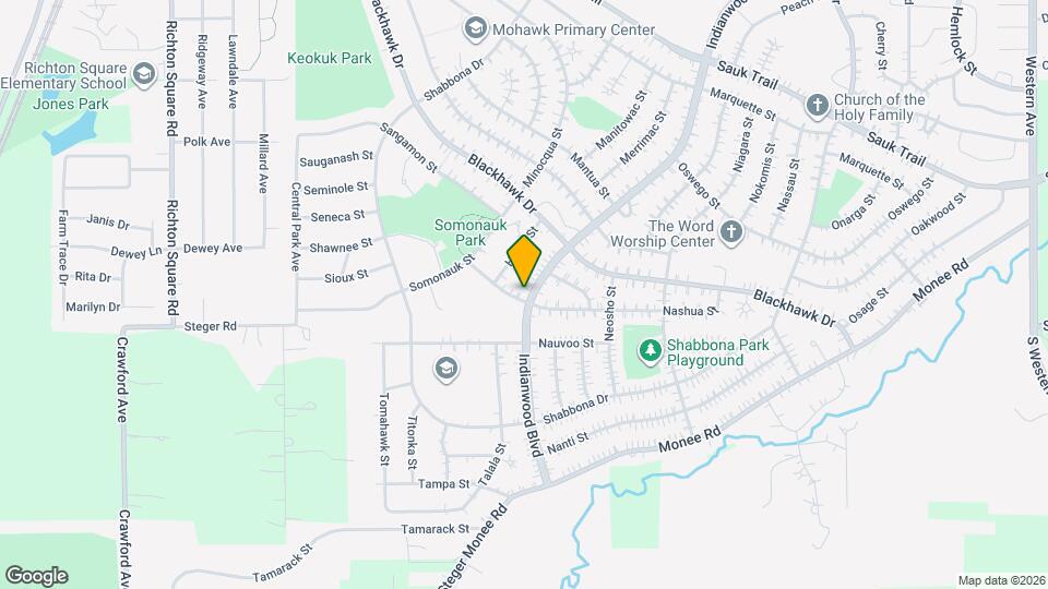 420 Indianwood Blvd Map and Location Details