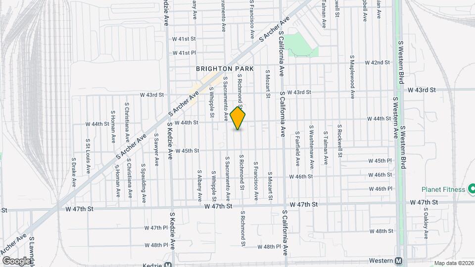 4424 S Richmond St Map and Location Details