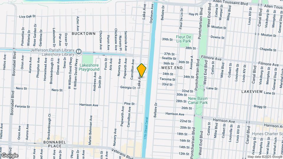 1325 Lake Ave Map and Location Details