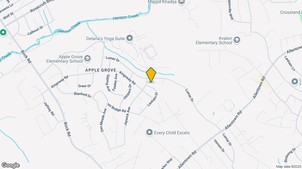 7402 Lenham Dr Map and Location Details