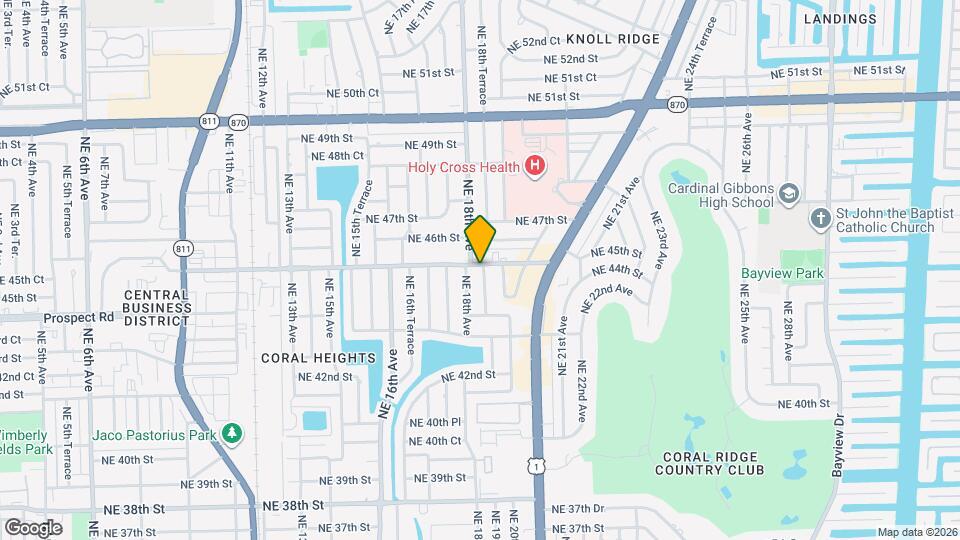4461 NE 19th Ave Map and Location Details