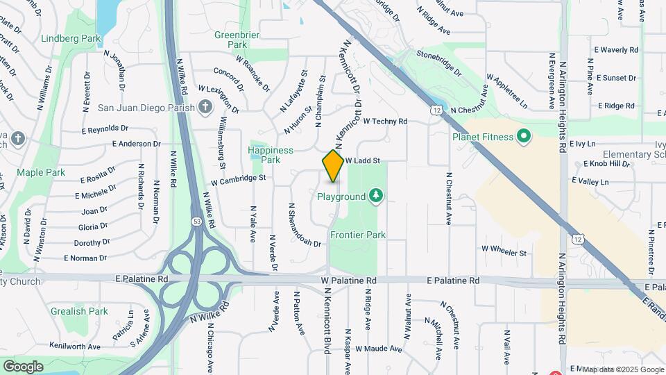 2112 N Kennicott Dr Map and Location Details