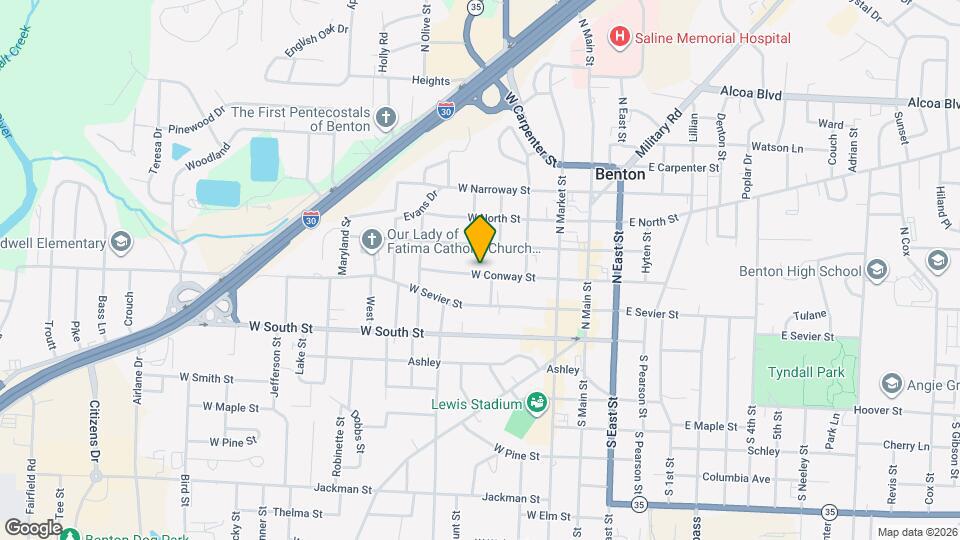 505 W Conway St Map and Location Details