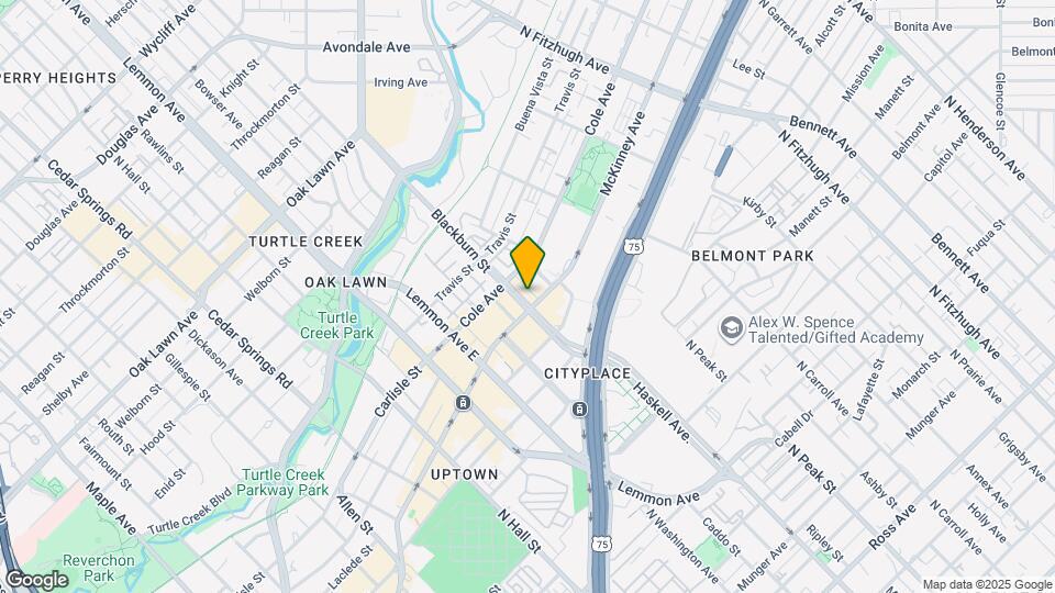 3839 McKinney Ave Map and Location Details