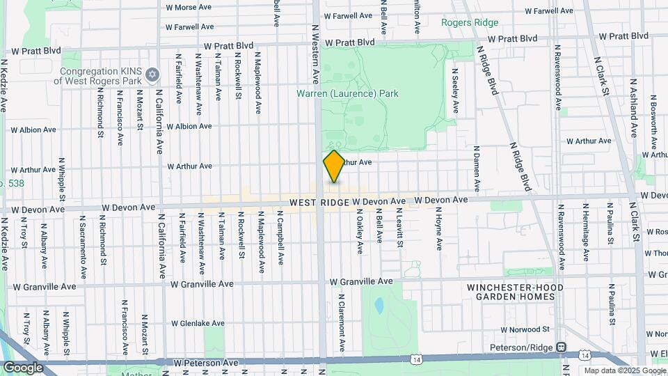 6420-6422 N Claremont Ave Map and Location Details