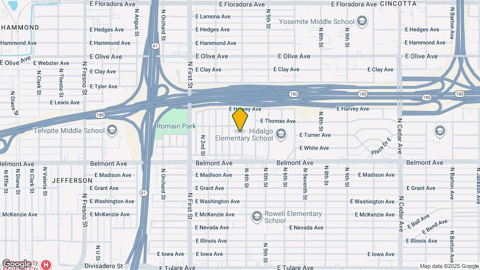 635 N Bond St Map and Location Details