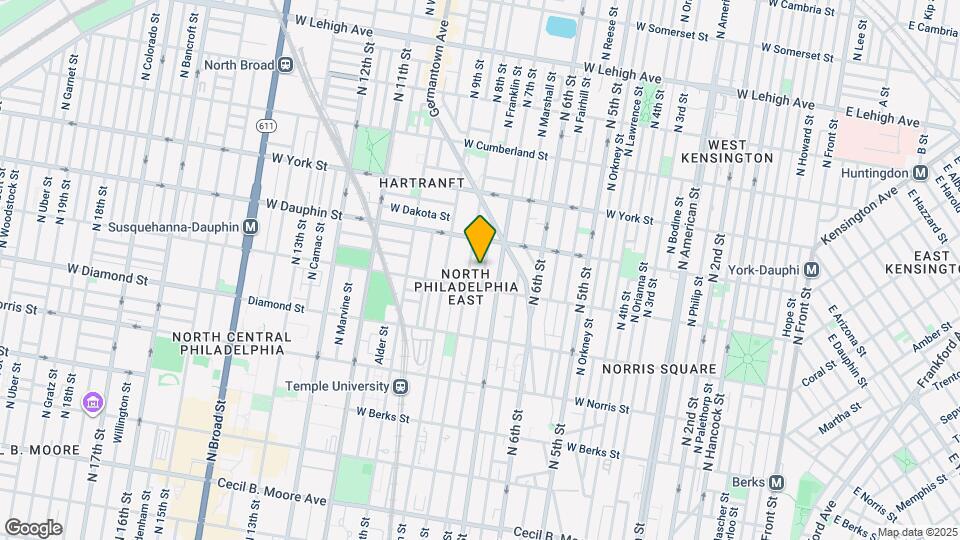 2224 N Franklin St Map and Location Details