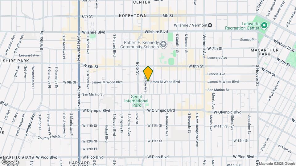 3148 James M Wood Blvd, Unit 3150 Map and Location Details