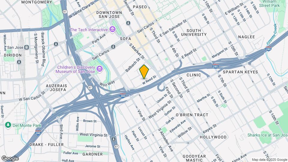 111 W Reed St Map and Location Details
