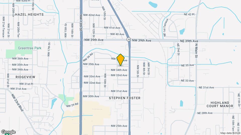 711 NW 34th Pl Map and Location Details