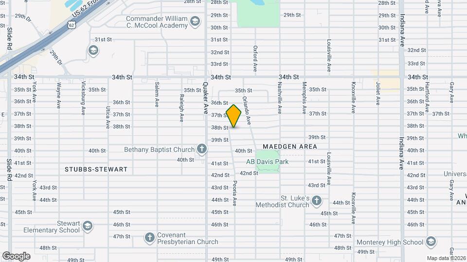 4213 38th St Map and Location Details