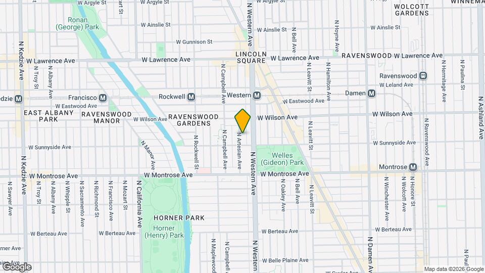4519 N Artesian Ave Mapa y Detalles de la Ubicación
