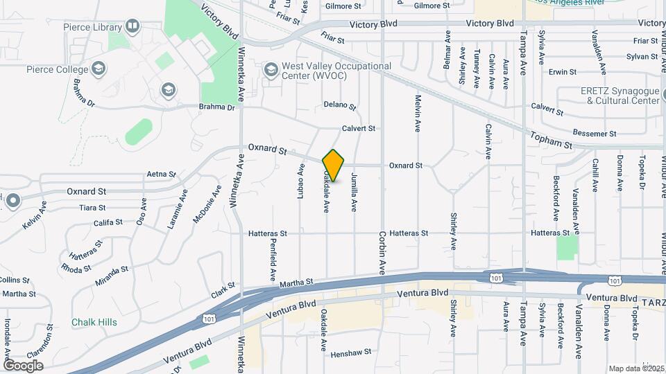 5922 Oakdale Ave Map and Location Details