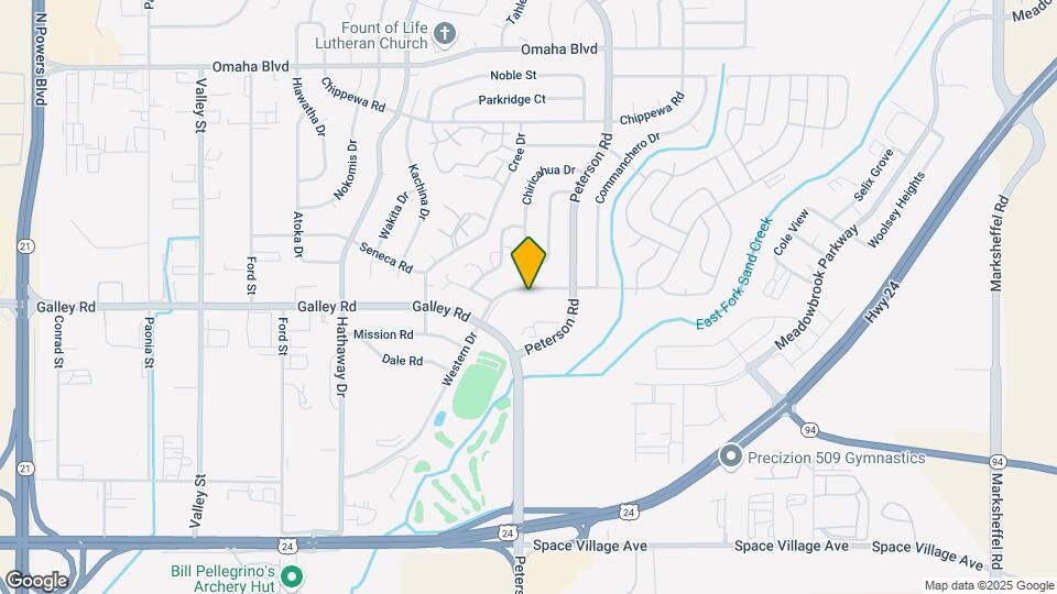 1037 Western Dr Map and Location Details