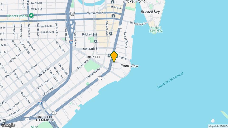 1425 Brickell Ave, Unit 47B Map and Location Details