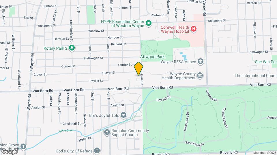 5646 Howe Rd Map and Location Details