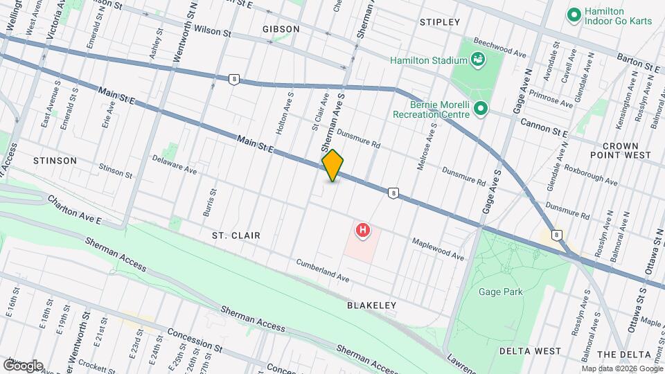 22 Blake St Map and Location Details