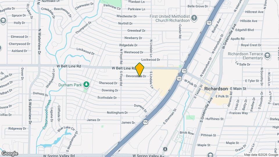 615 Devonshire Dr Map and Location Details