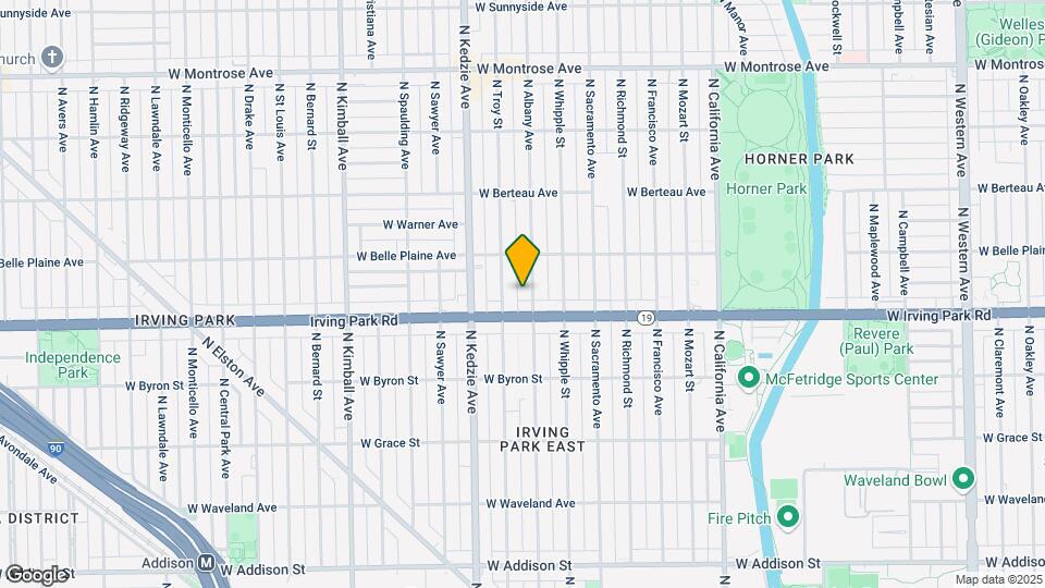 4020 N Albany Ave Map and Location Details