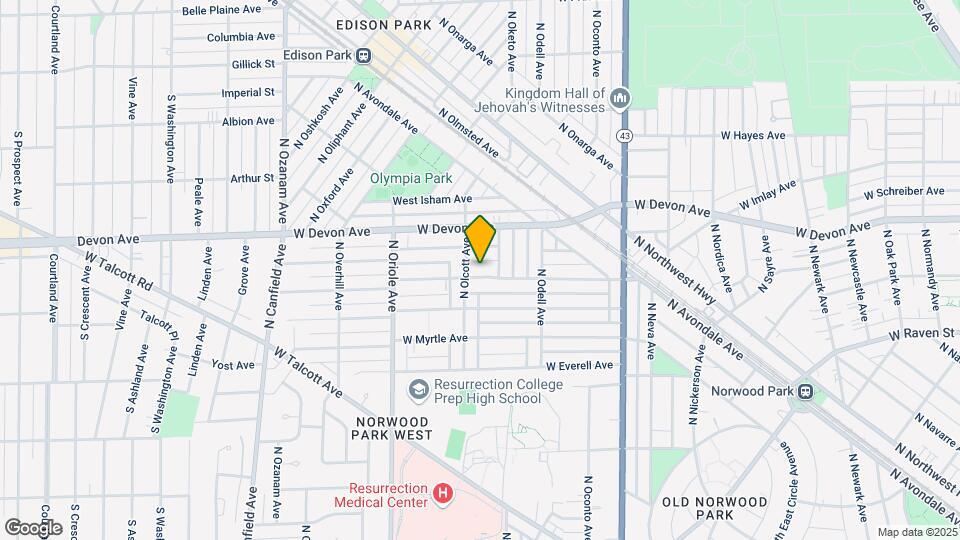 7430 W Palatine Ave Map and Location Details