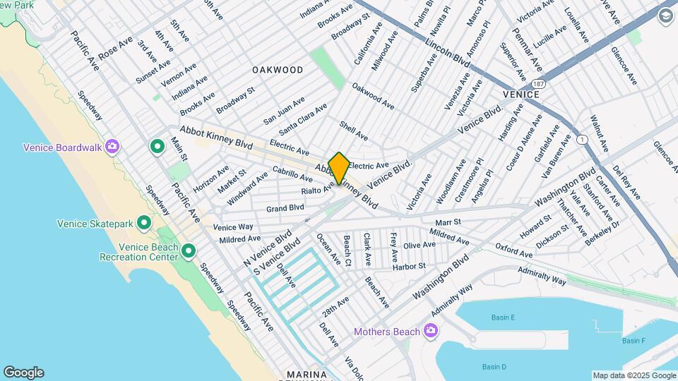 1613 Cabrillo Ave Map and Location Details