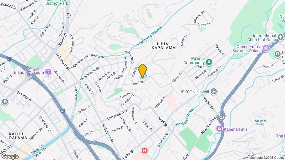 2238 Aulii St Map and Location Details