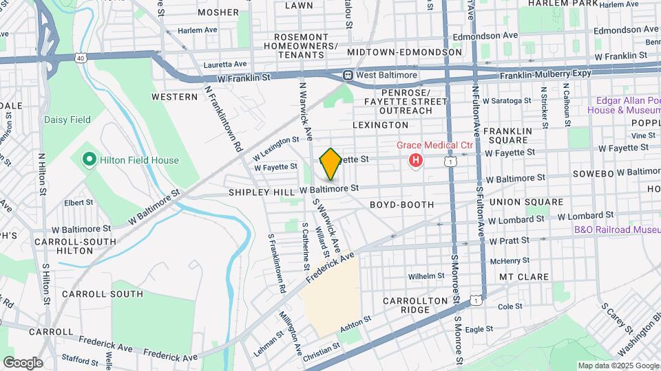2400 W Baltimore St Map and Location Details