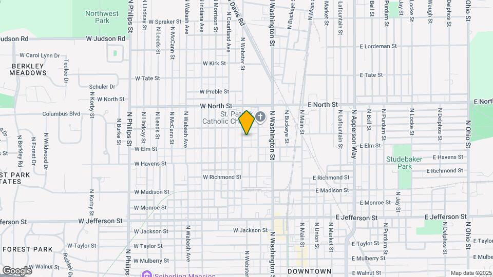 1118 N Webster St Map and Location Details