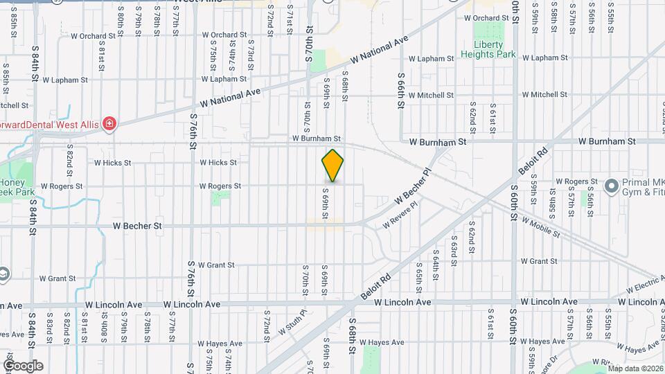 2002 S 69th St Map and Location Details