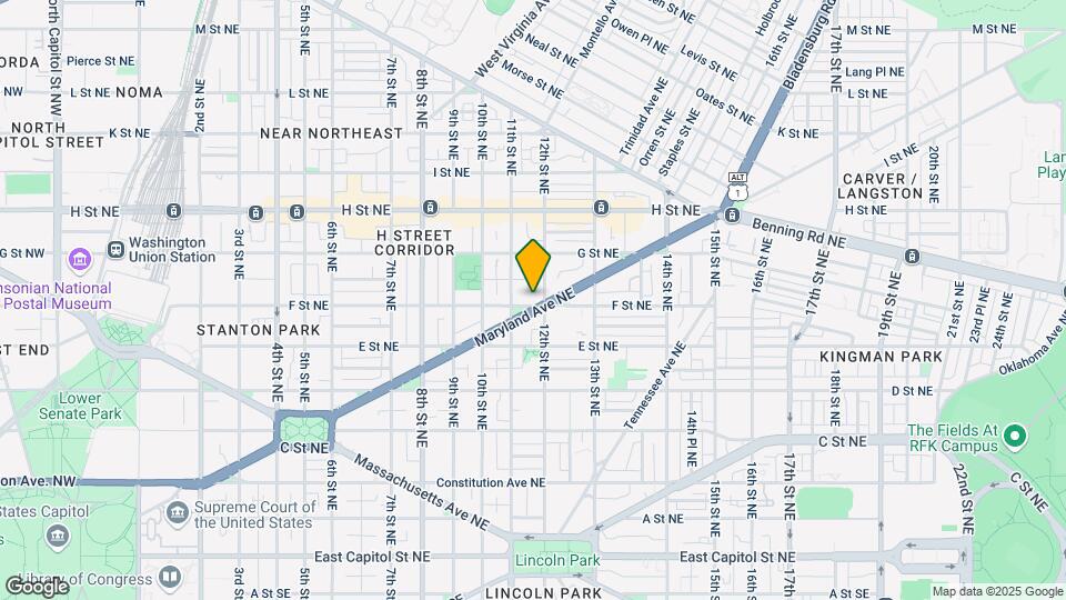 1122 F St NE Mapa y Detalles de la Ubicación
