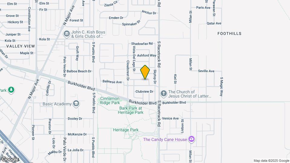 925 Sunnyfield Way Map and Location Details