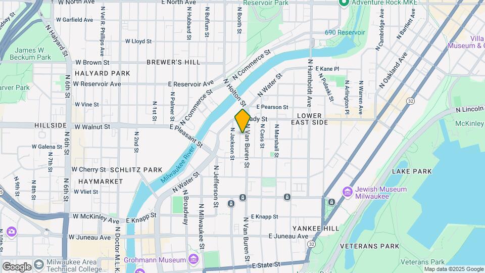 1655 N Van Buren St Map and Location Details