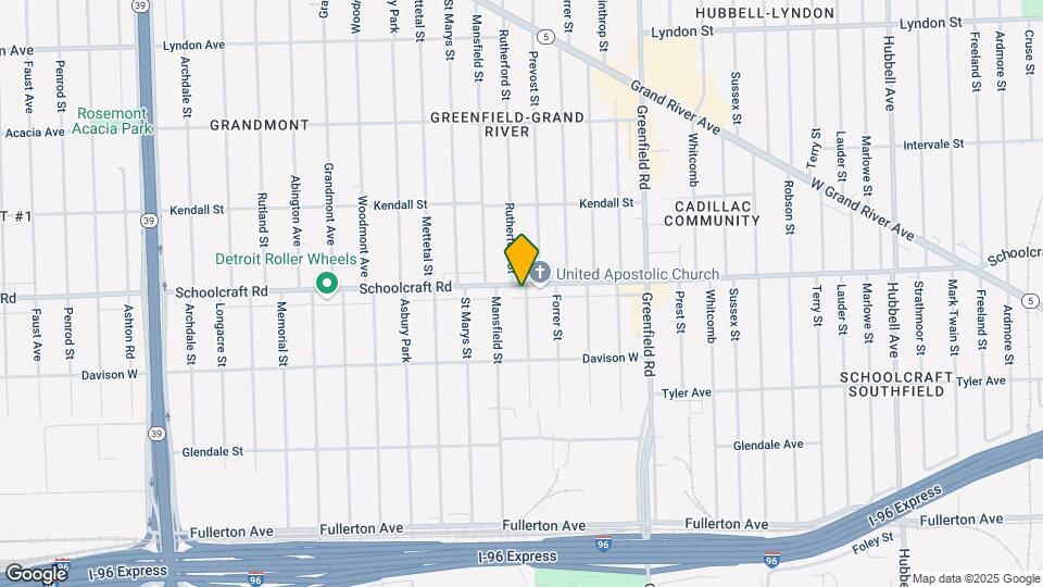 16001 Schoolcraft St Map and Location Details
