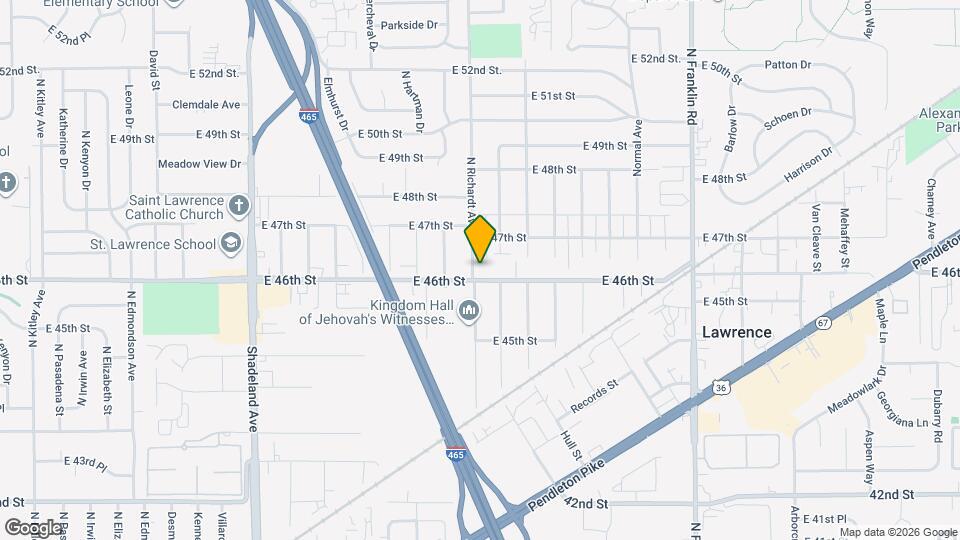 4619 N Richardt Ave Map and Location Details