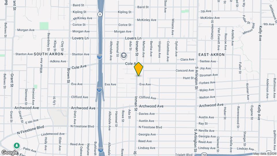 1045 Inman St Map and Location Details